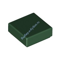 Деталь Лего Плитка 1 х 1 С Желобком Цвет Темно-Зеленый