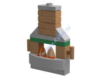 Набор Деталей Лего От Выбери Кубик КАМИН 4232