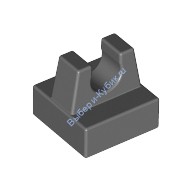 Деталь Лего Плитка Модифицированная 1 х 1 С Защелкой Цвет Темно-Серый